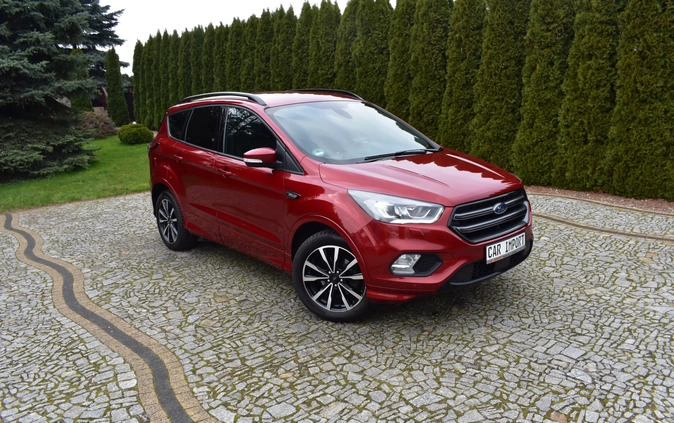 Ford Kuga cena 73500 przebieg: 125321, rok produkcji 2018 z Barcin małe 781